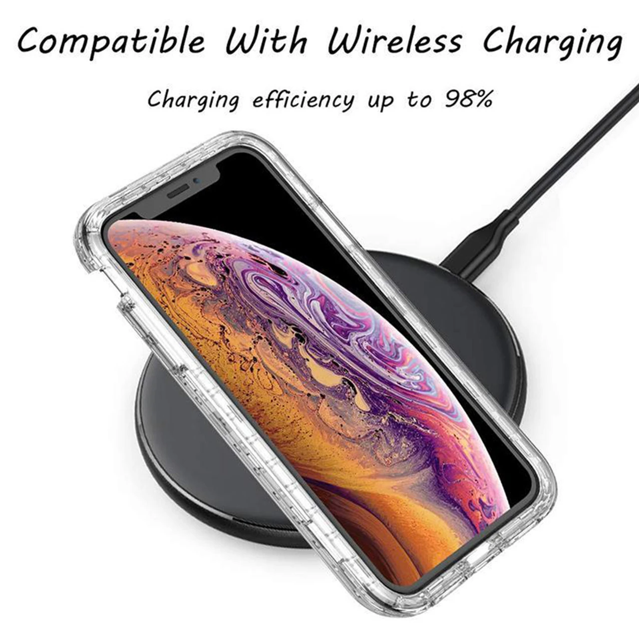 IPhone XR Luxury Purple Marble 3 In 1 Shock Proof Full Body Case 2 IPhone XR Luxury Purple Marble 3 In 1 Shock Proof Full Body Case - Image 2