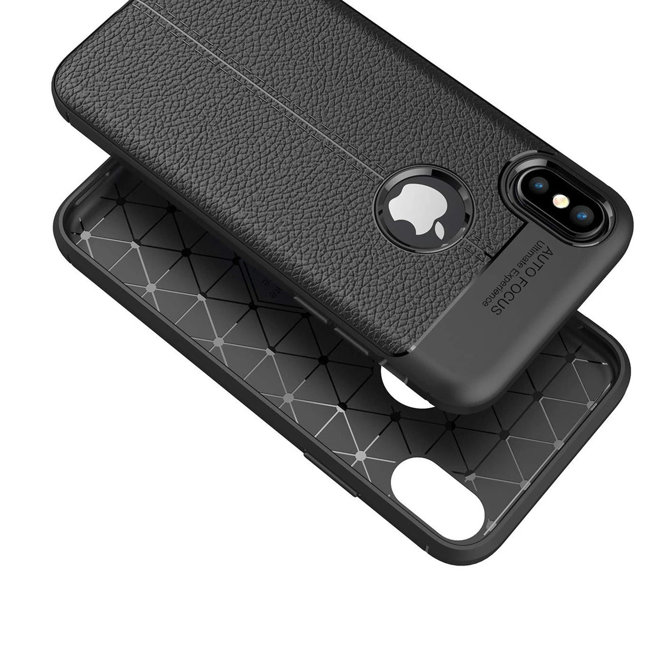 Black IPhone XR Ultra Slim Carbon Fibre Leather Texture Case Cover 5 Black IPhone XR Ultra Slim Carbon Fibre Leather Texture Case Cover - Image 5