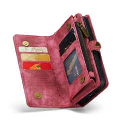 Red IPhone XR Stylish Multi-functional 2 In 1 Purse Wallet Magnetic Case 13 Red IPhone XR Stylish Multi-functional 2 In 1 Purse Wallet Magnetic Case -Cheap NewCase Store iphone xr caseme multifunctional wallet red 6 23830.1689828435