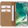 Apple IPhone XR Genuine Leather Business Wallet Smart Case Cover - Black