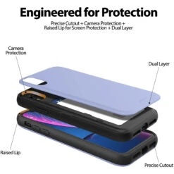 Lilac Mercury Magnetic Door 2 Card Shock Proof Case For IPhone XR 10 Lilac Mercury Magnetic Door 2 Card Shock Proof Case For IPhone XR -Cheap NewCase Store iphone xr goospery magnetic door case lilac 4 14754.1675299961
