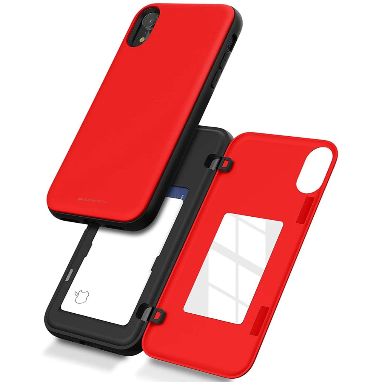 Red Mercury Slim Shock Proof Magnetic Door Case For IPhone XR 1 Red Mercury Slim Shock Proof Magnetic Door Case For IPhone XR