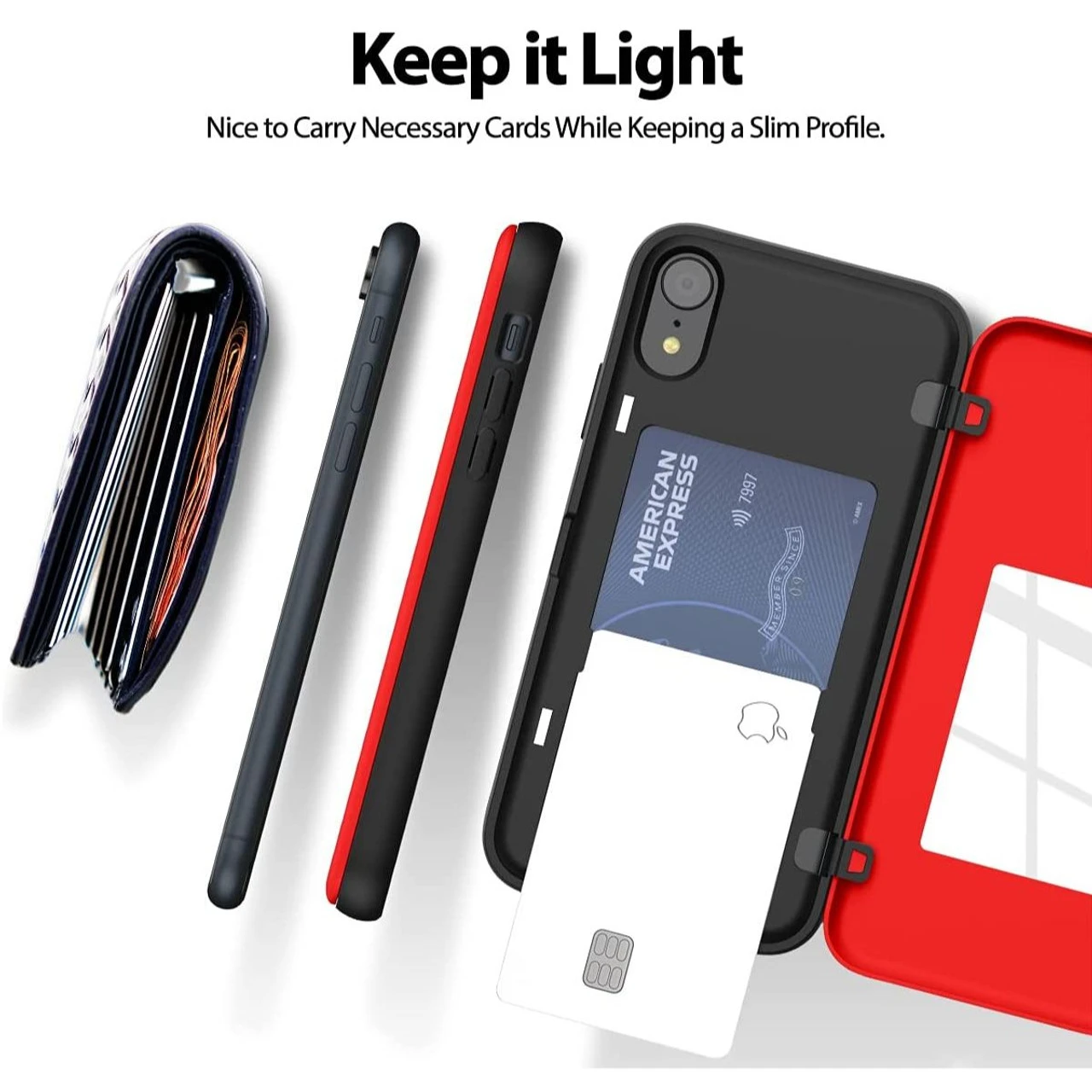 Red Mercury Slim Shock Proof Magnetic Door Case For IPhone XR 2 Red Mercury Slim Shock Proof Magnetic Door Case For IPhone XR - Image 2