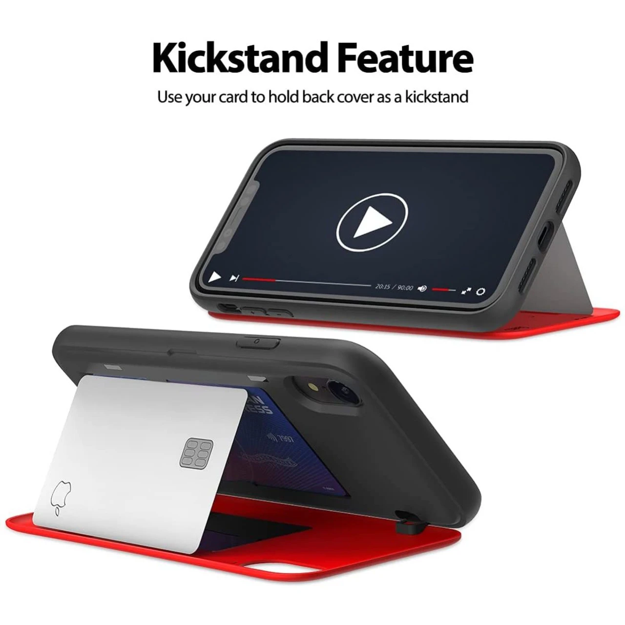 Red Mercury Slim Shock Proof Magnetic Door Case For IPhone XR 6 Red Mercury Slim Shock Proof Magnetic Door Case For IPhone XR - Image 6