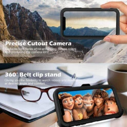 Heavy Duty Military Defense Drop Proof Holster Case For IPhone XS -Cheap NewCase Store iphone xr max rugged holster case black 4 63844.1688609256