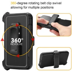 Heavy Duty Military Defense Drop Proof Holster Case For IPhone XS -Cheap NewCase Store iphone xr max rugged holster case black 7 63751.1688609256