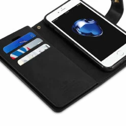 Quality IPhone XR Genuine Mercury Mansoor Diary Wallet Case - Black -Cheap NewCase Store iphone xr mercury mansoor wallet black 7 73629.1675228984