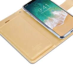 Gold Genuine Mercury Rich Diary Quality Wallet Case For IPhone XR -Cheap NewCase Store iphone xr mercury rich diary gold 5 65223.1683166796