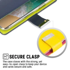 Navy Genuine Mercury Rich Diary Premium Wallet Case For IPhone XR -Cheap NewCase Store iphone xr mercury rich diary navy 3 57983.1641698033