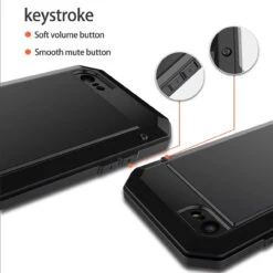 Apple IPhone XR Water Resistant Heavy Duty Full Body Metal Case -Cheap NewCase Store iphone xr metal heavy duty case black 3 30183.1592201767