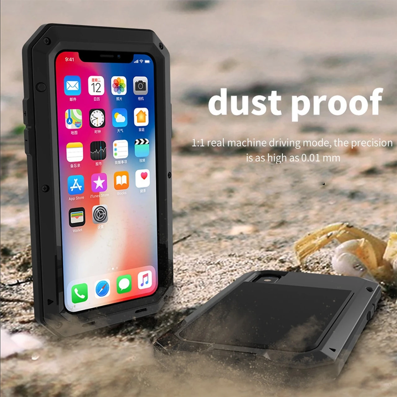 Apple IPhone XS Max Water Resistant Heavy Duty Full Body Metal Case 4 Apple IPhone XS Max Water Resistant Heavy Duty Full Body Metal Case - Image 4