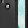 Black Rugged Shock / Drop Protection Defender Case For IPhone XR