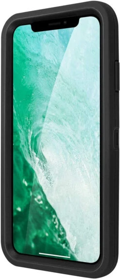 Black Rugged Shock / Drop Protection Defender Case For IPhone XR -Cheap NewCase Store iphone xr military grade defender case black 5 96699.1673678450