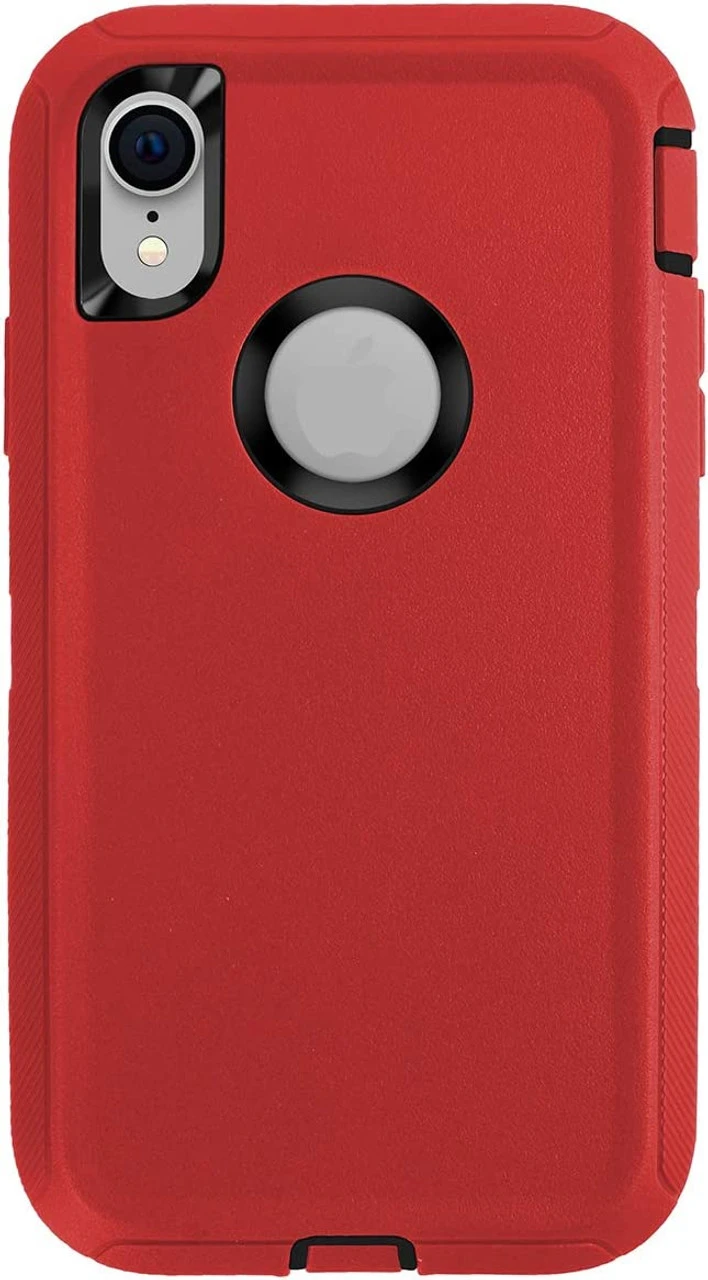 Red Full Body Heavy Duty Defender Case For IPhone XR 2 Red Full Body Heavy Duty Defender Case For IPhone XR - Image 2