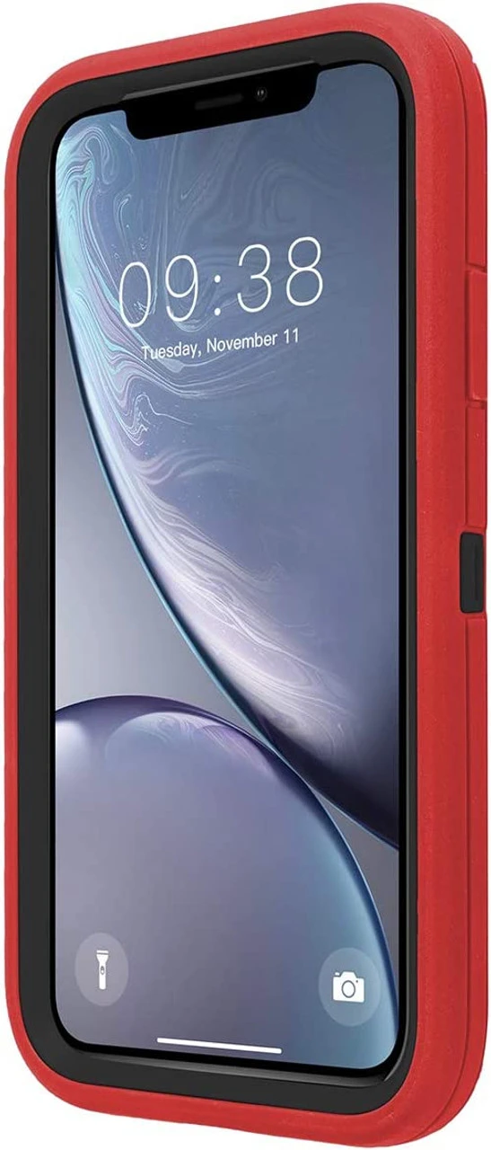 Red Full Body Heavy Duty Defender Case For IPhone XR 3 Red Full Body Heavy Duty Defender Case For IPhone XR - Image 3