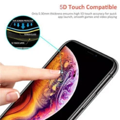5D Full Cover Tempered Glass Screen Protector For IPhone 11 -Cheap NewCase Store iphone xr tempered glass full black 2 00178.1584002649