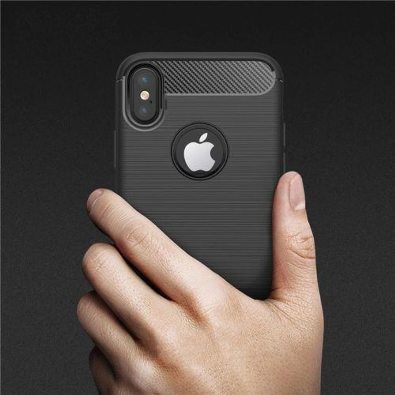 Black IPhone XR Slim Flexible Shock Proof Carbon Fibre Case 2 Black IPhone XR Slim Flexible Shock Proof Carbon Fibre Case - Image 2