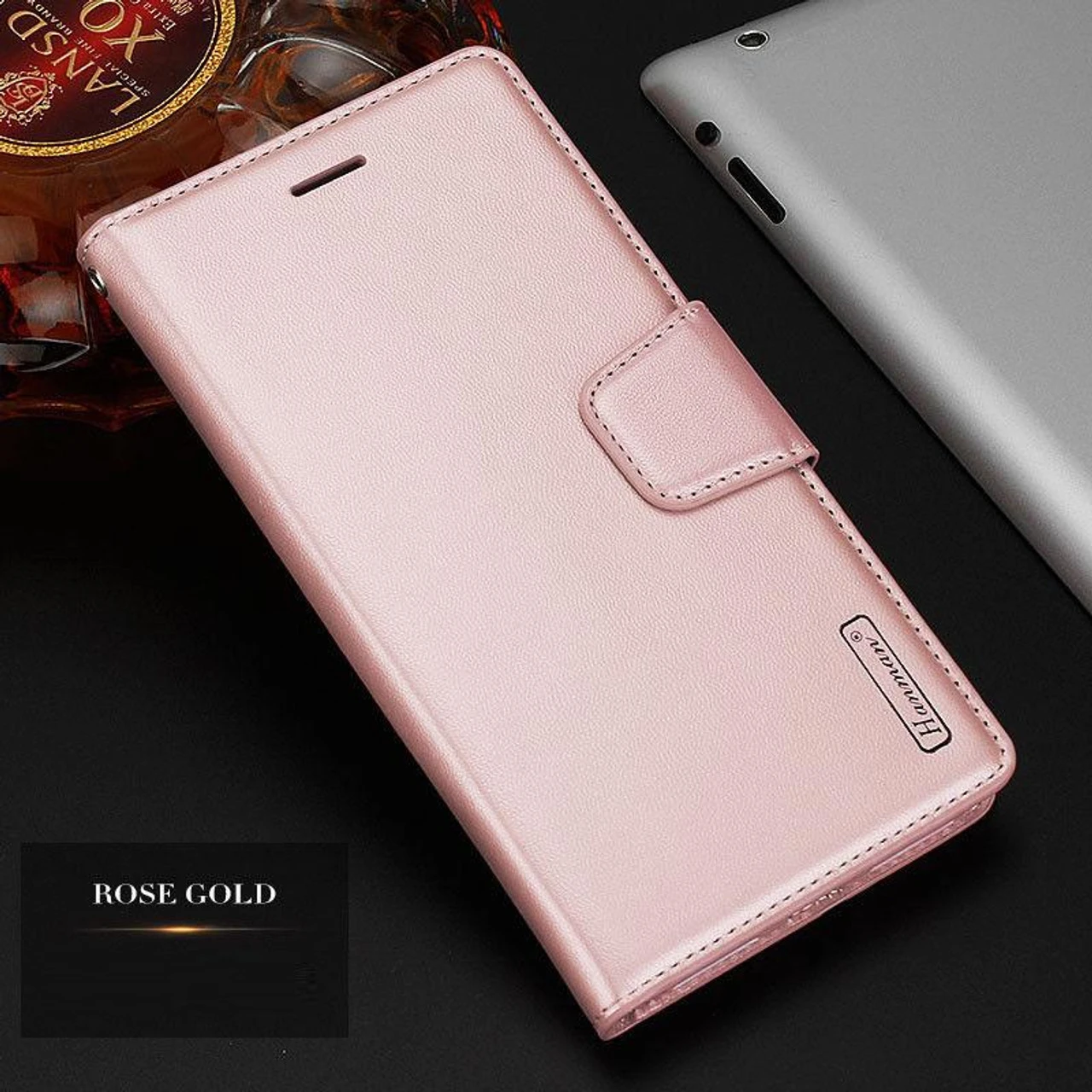 Rose Gold Apple IPhone X / XS Luxury Hanman Quality Wallet Flip Case Cover 5 Rose Gold Apple IPhone X / XS Luxury Hanman Quality Wallet Flip Case Cover - Image 5