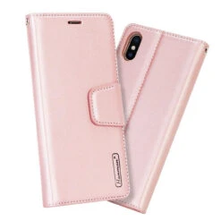 Rose Gold Apple IPhone X / XS Luxury Hanman Quality Wallet Flip Case Cover