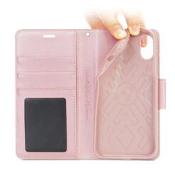Rose Gold Apple IPhone XS Max Luxury Hanman Quality Wallet Case -Cheap NewCase Store iphone xs hanman wallet rose gold 3 51749.1539136494