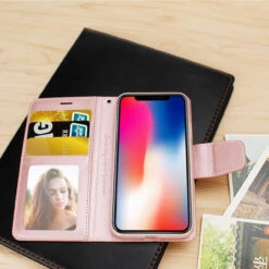 Rose Gold Apple IPhone XS Max Luxury Hanman Quality Wallet Case -Cheap NewCase Store iphone xs hanman wallet rose gold 6 56502.1539136494
