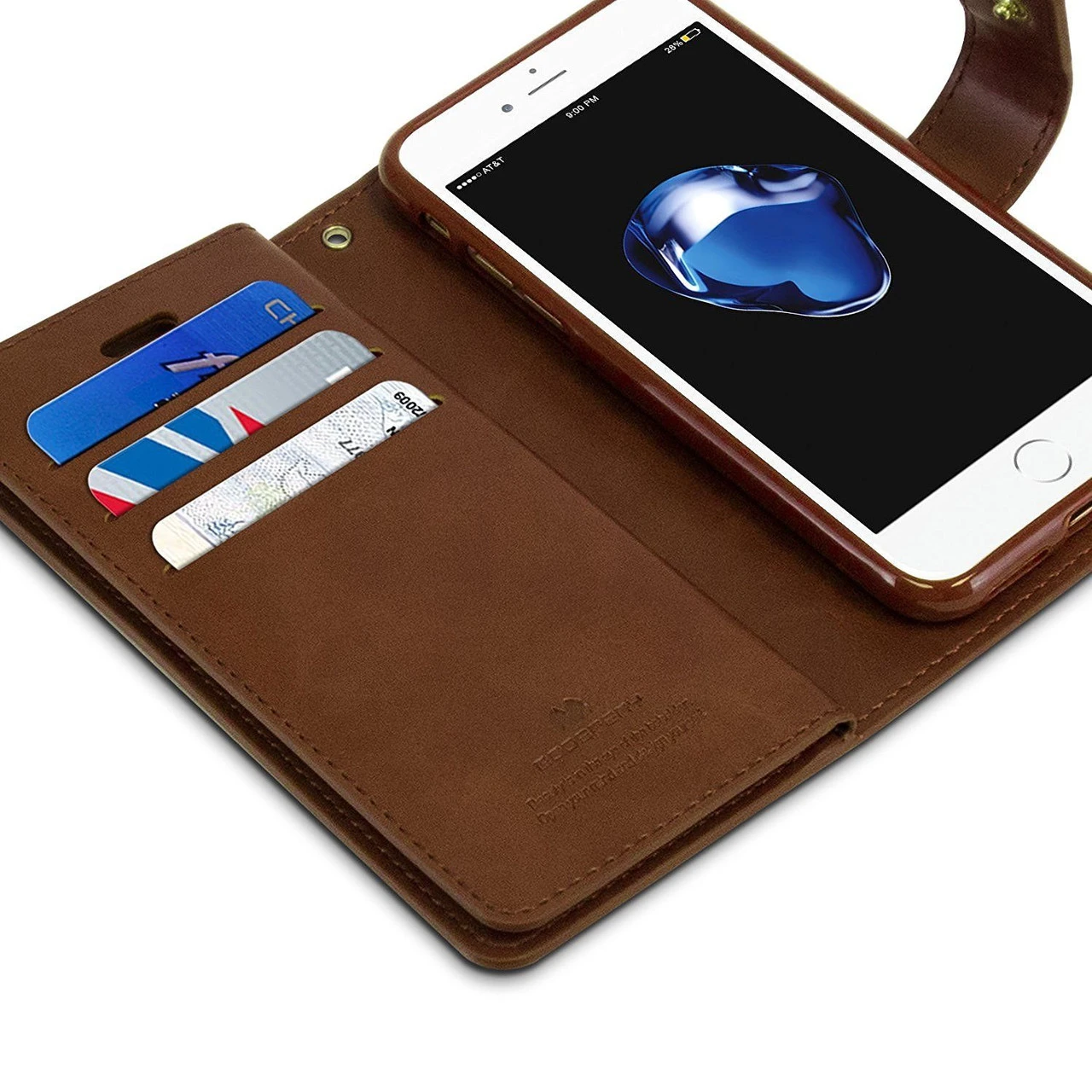 IPhone XS MAX Genuine Mercury Mansoor Diary Wallet Case - Brown 7 IPhone XS MAX Genuine Mercury Mansoor Diary Wallet Case - Brown - Image 7