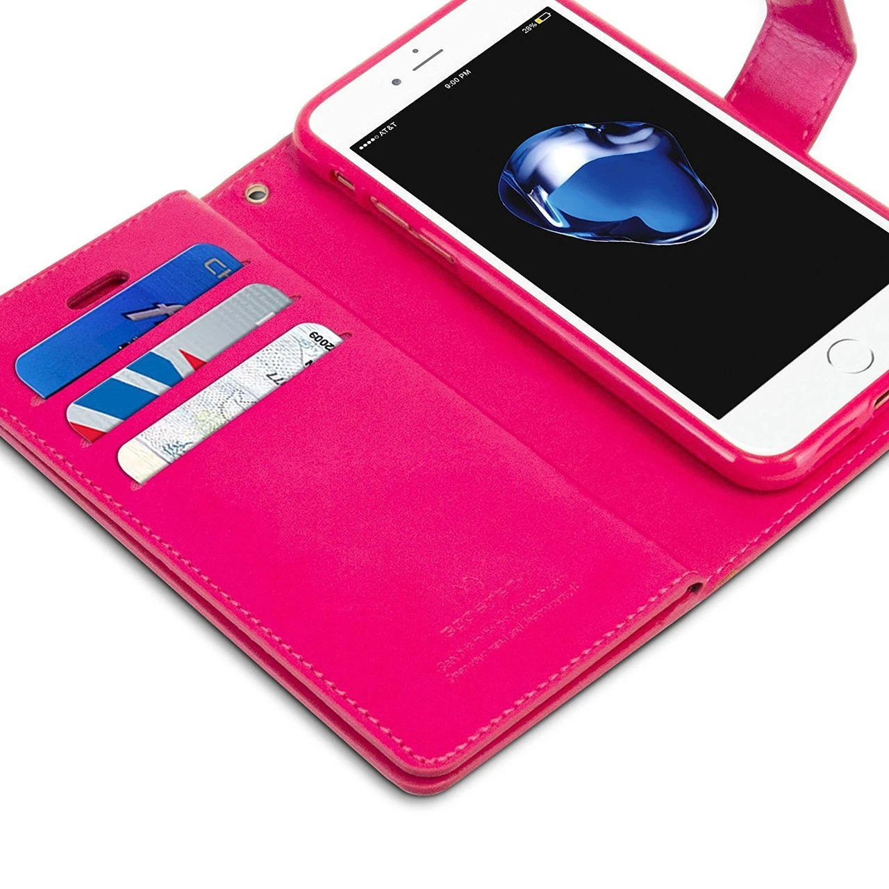 Hot Pink Genuine Mercury Mansoor Diary Wallet Case For IPhone XS MAX 7 Hot Pink Genuine Mercury Mansoor Diary Wallet Case For IPhone XS MAX - Image 7