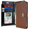 Brown IPhone XS MAX Genuine Mercury Rich Diary Quality Wallet Case