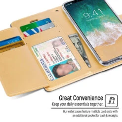 Gold Mercury Rich Diary Fashionable Wallet Case For IPhone XS MAX 8 Gold Mercury Rich Diary Fashionable Wallet Case For IPhone XS MAX -Cheap NewCase Store iphone xs max mercury rich diary gold 4 74360.1558802854
