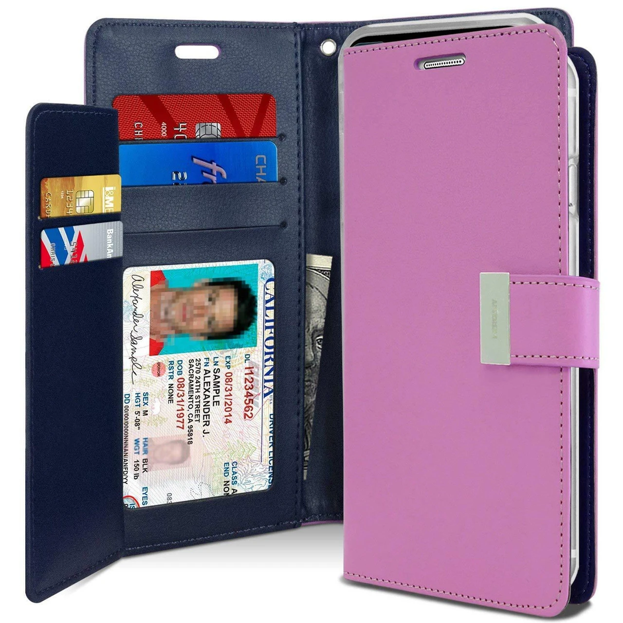 Fashionable IPhone XS MAX Mercury Rich Diary Wallet Case - Purple 1 Fashionable IPhone XS MAX Mercury Rich Diary Wallet Case - Purple