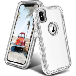 Clear Tough Military Grade Drop Proof Holster Belt Clip For IPhone XS