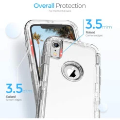 Clear Tough Military Grade Drop Proof Holster Belt Clip For IPhone XS -Cheap NewCase Store iphone xs military grade defender holster case clear 6 56414.1651129690