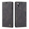 Elegant IPhone XR CaseMe Compact Flip Wallet Case - Black