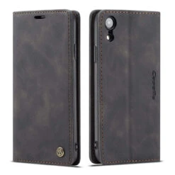Business IPhone XS CaseMe Slim Magnetic Wallet Case - Black