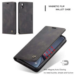 Business IPhone XS CaseMe Slim Magnetic Wallet Case - Black -Cheap NewCase Store iphone xs xsmax xr caseme wallet black 7 14909.1657603161
