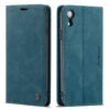 Premium IPhone XS Max CaseMe Slim Magnetic Wallet Case - Blue