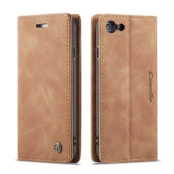 Brown IPhone 5 / 5S / SE 1st Gen (2016) CaseMe Slim Soft Wallet Case