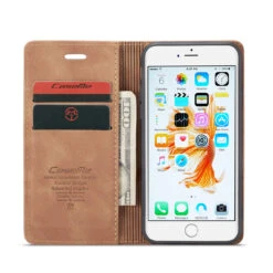 Brown IPhone 5 / 5S / SE 1st Gen (2016) CaseMe Slim Soft Wallet Case -Cheap NewCase Store iphone5 6 7 8 caseme wallet brown 3 42634.1690891099