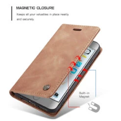 IPhone 6 / 7 / 8 / SE 2020 CaseMe Slim 2 Card Slot Wallet Case - Brown -Cheap NewCase Store iphone5 6 7 8 caseme wallet brown 6 55526.1647486833