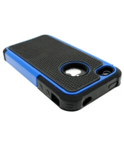 Blue And Black Apple IPhone 4 / 4S Defender Case -Cheap NewCase Store iphone 4 4s heavy duty case blue 2 26672.1644226618