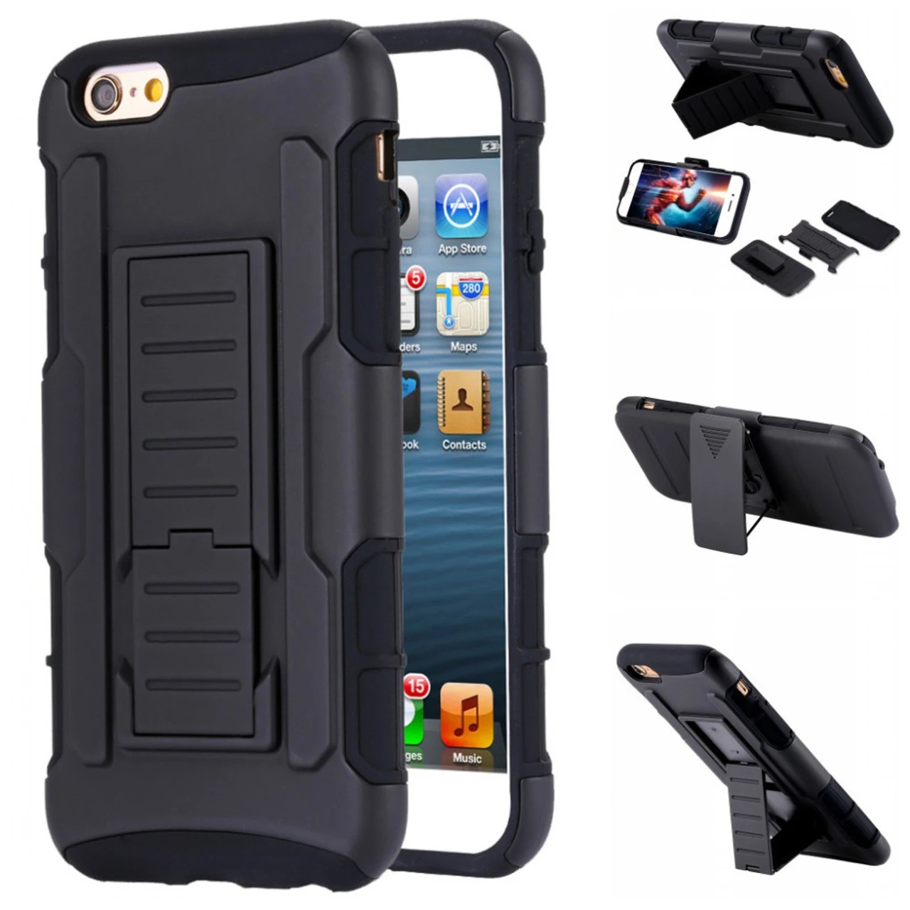 Apple IPhone 5C Military Style Heavy Duty Case With Optional Holster 1 Apple IPhone 5C Military Style Heavy Duty Case With Optional Holster