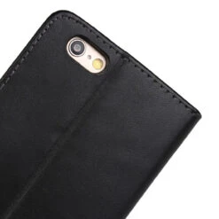 Black Genuine Leather Wallet Case For Apple IPhone 6 / 6S Phone Cover -Cheap NewCase Store iphone 6 genuine leather wallet black 5 85399.1649395917