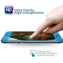 Blue Apple IPhone 6 / 6S 4.7" Full Cover Tempered Glass Screen Protector -Cheap NewCase Store iphone 6 titanium frame glass blue 3 07011.1446071663