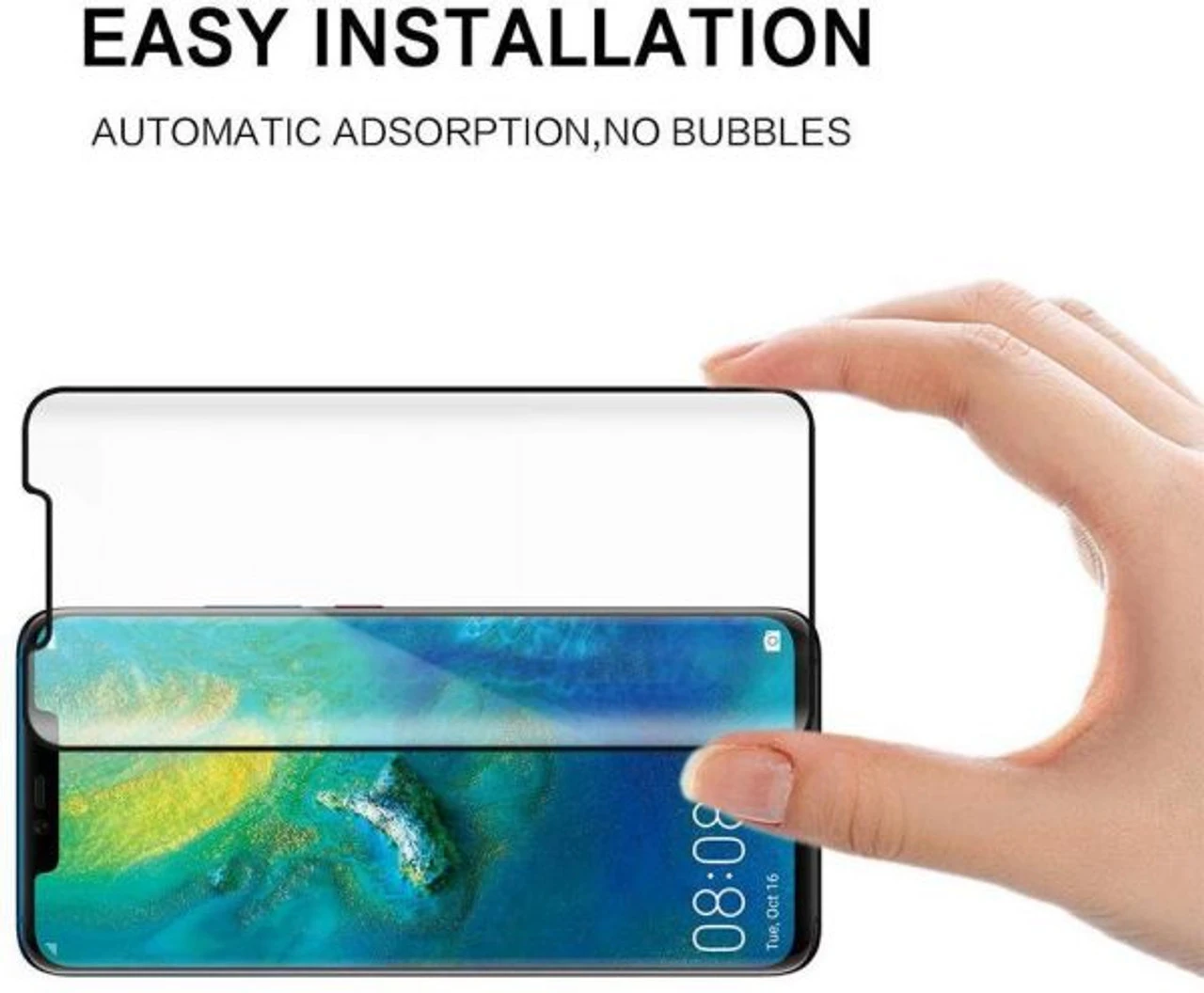 Clear 9D Tempered Glass Screen Protector For Huawei Mate 20 Pro 3 Clear 9D Tempered Glass Screen Protector For Huawei Mate 20 Pro - Image 3