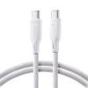 1M JOYROOM 60W USB Type C To Type-C Fast Charge Data Cable - White