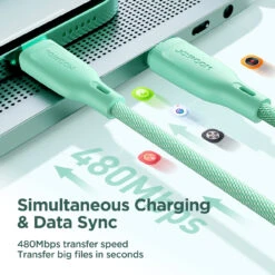 1M JOYROOM 60W USB Type C To Type-C Fast Charge Data Cable - White -Cheap NewCase Store joyroom 1m usb type c to typc cable white 5 87167.1698989816