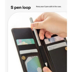 Galaxy Z Fold 4 Mercury Noble Wallet 5 Card 1 Cash Holder Case -Cheap NewCase Store mercury noble wallet case black 5 91876.1681871762