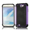 Purple Heavy Duty Protective Case For Samsung Galaxy Note 2
