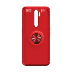 Red Oppo A5 / A9 2020 Tough Slim Armor Metal 360 Degree Stand Case -Cheap NewCase Store oppo a5 2020 slim shock proof ring red 2 69818.1600239827