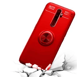 Red Oppo A5 / A9 2020 Tough Slim Armor Metal 360 Degree Stand Case -Cheap NewCase Store oppo a5 2020 slim shock proof ring red 5 41959.1600239836